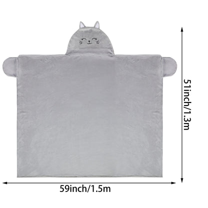 Moyel Cat Wearable Hooded Blanket Gifts for Women on Christmas Birthday 🍁 All In One Marketplace Canada