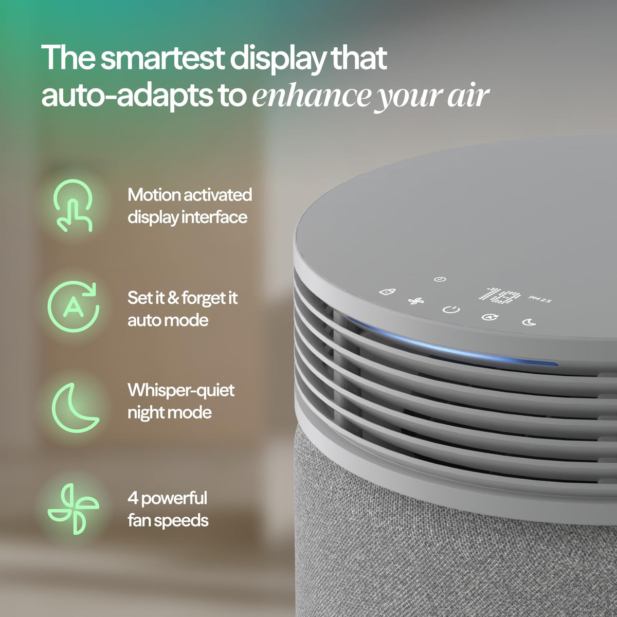 BLUEAIR Air Purifiers for Home Bedroom Dorm up to 1,190 Ft², Signature SP1i
