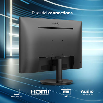 Philips New 24 inch Frameless Full HD (1920 x 1080) 100Hz Monitor, VESA, HDMI x1, VGA Port x1, Eye Care, 4 Year Replacement Warranty, 241V8LB, Black 🍁 All In One Marketplace Canada