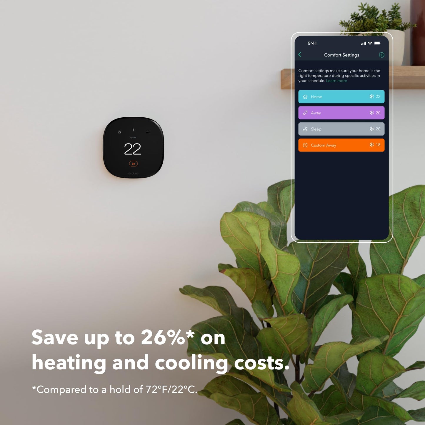 ecobee New Smart Thermostat Enhanced - Programmable Wifi Thermostat - Works with Siri, Alexa, Google Assistant - Energy Star Certified - Smart Home - Available at All In One Marketplace Canada