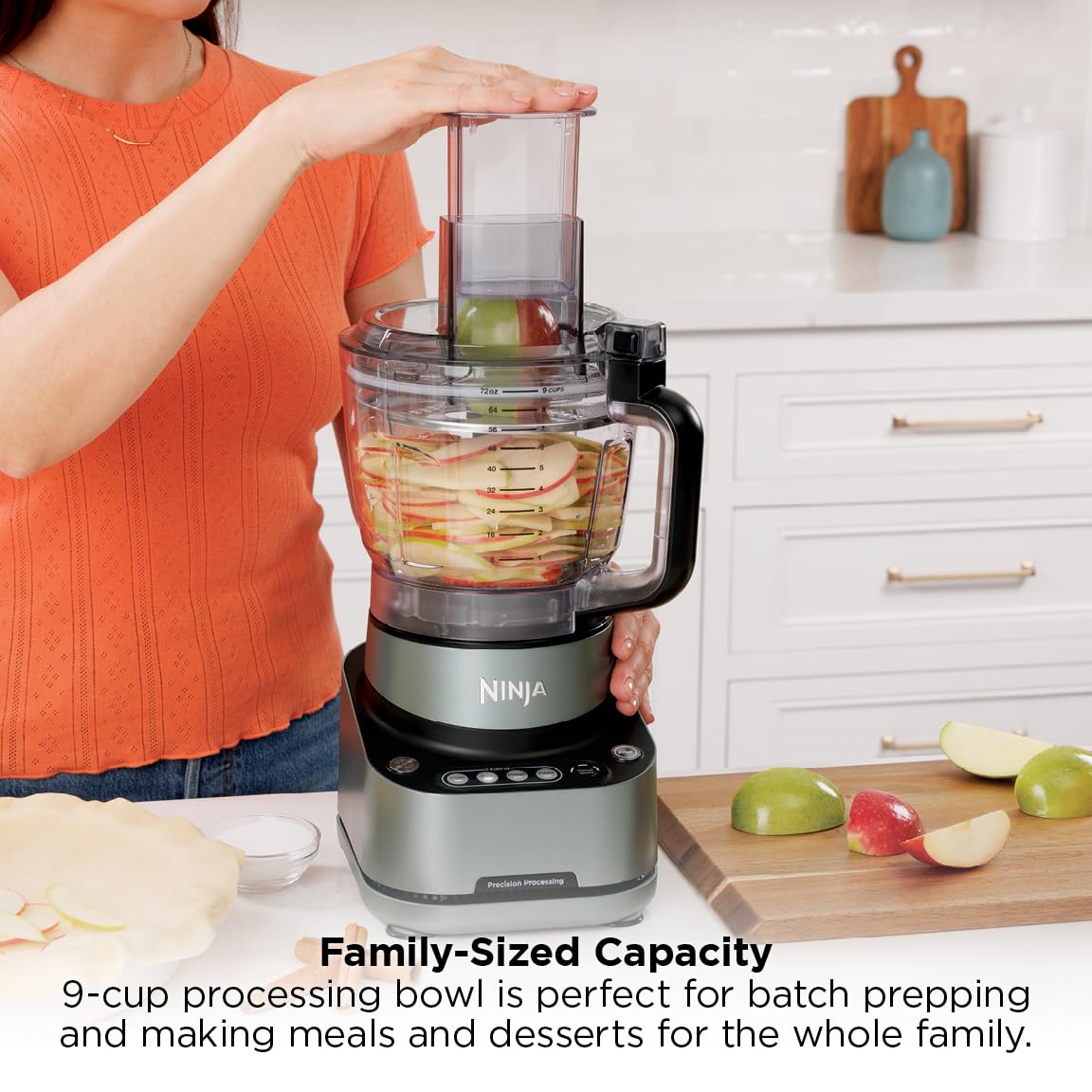 Ninja PrecisionPro Food Processor & Dough Mixer, 1000PW, 9-Cup, BZ601C