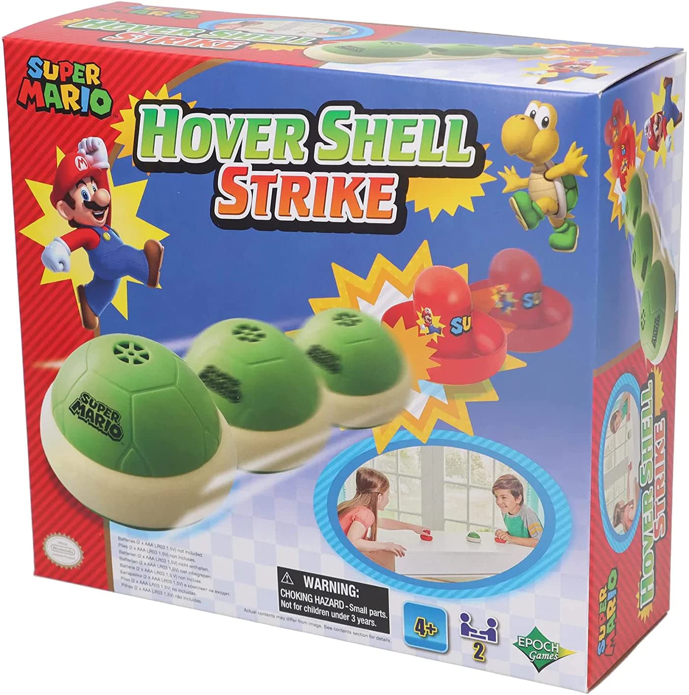 EPOCH Games Super Mario Hover Shell Strike, Tabletop or Floor Multiplayer Sports Game EPOCH Games