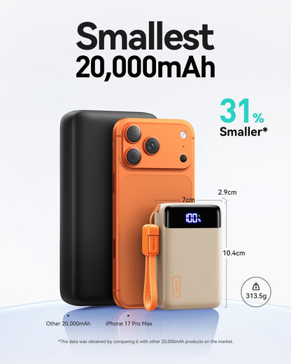 INIU Power Bank, Smallest 20000mAh 22.5W Fast Charging Portable Charger
