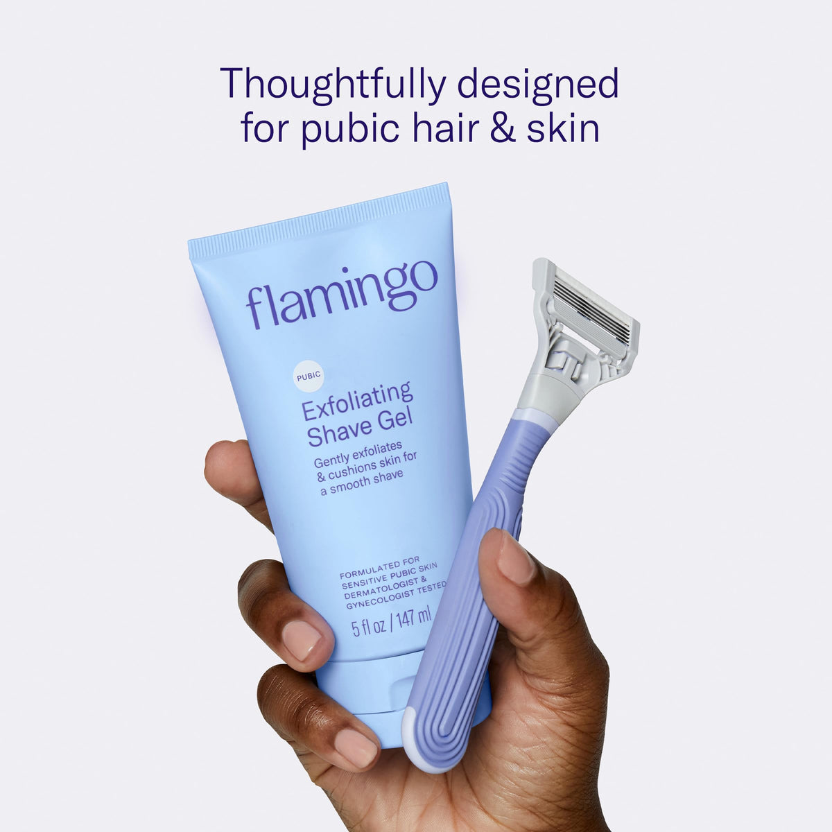 Flamingo Multi-Blade Pubic Razor Refill Cartridges for Women, 8 Count