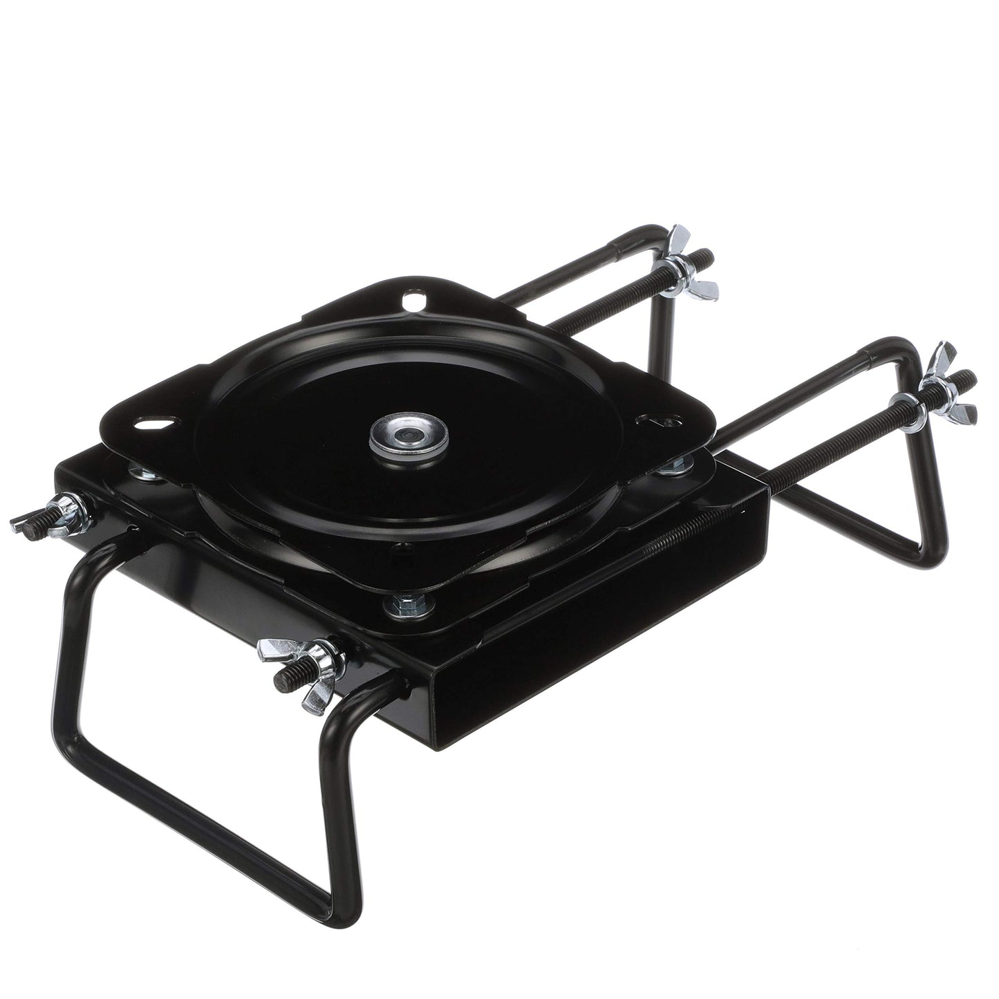 Attwood 15700-3 Seat Mount, Clamp-On with Swivel, Adjusts from 7 ½ inches to 18 inches, Black, Powder-Coated Aluminum attwood