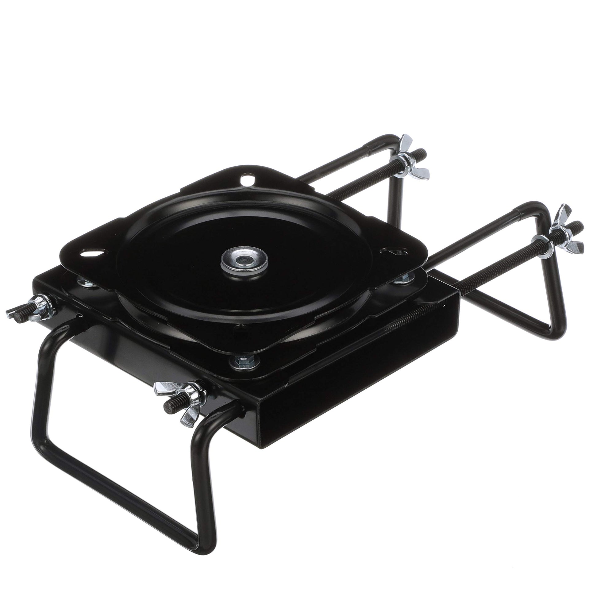 Attwood 15700-3 Seat Mount, Clamp-On with Swivel, Adjusts from 7 ½ inches to 18 inches, Black, Powder-Coated Aluminum attwood
