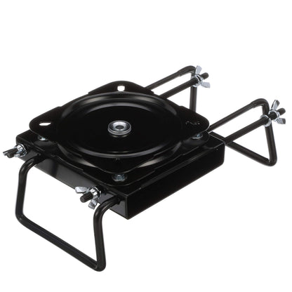 Attwood 15700-3 Seat Mount, Clamp-On with Swivel, Adjusts from 7 ½ inches to 18 inches, Black, Powder-Coated Aluminum attwood