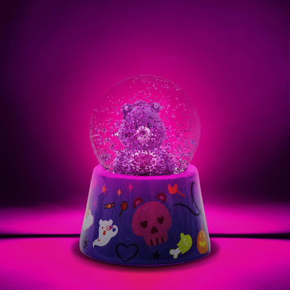 Silver Buffalo Bisounours Halloween Harmony Bear, boule à neige lumineuse, 45 mm