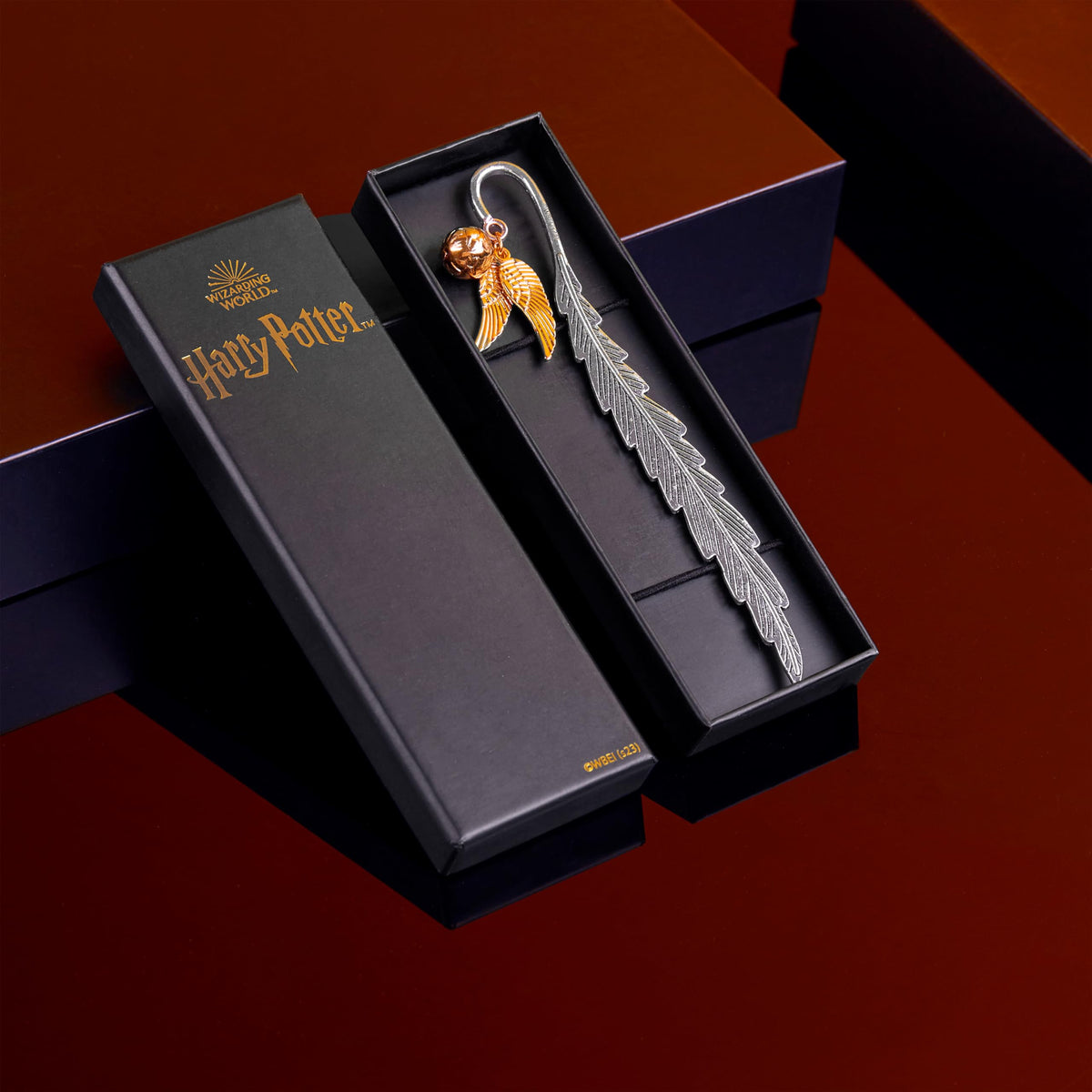 Harry Potter Metal Bookmark with Hanging Charm Golden Snitch Hogwarts Reading Gifts Christmas Stocking Stuffers Book Lovers Gift Box 🍁 All In One Marketplace Canada