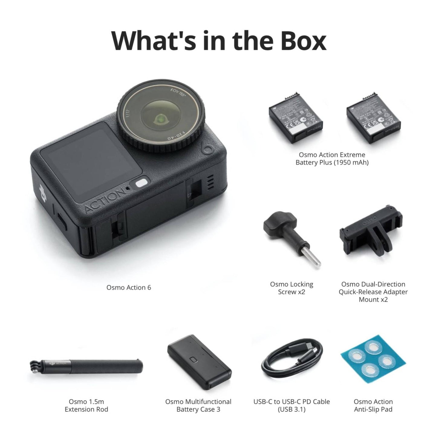 DJI Osmo Action 6 Enhanced Combo, 8K Action Camera, 2 Batteries 🍁 All In One Marketplace Canada