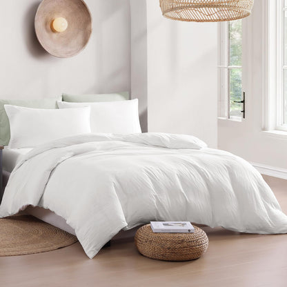 Duvet Cover Queen Size, Pre-Washed Soft Microfiber 3 Piece Set - White 🍁 All In One Marketplace Canada