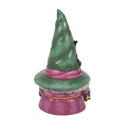 Figurine de gnome sorcière avec chaudron Enesco Jim Shore Heartwood Creek, 19,5 cm, multicolore