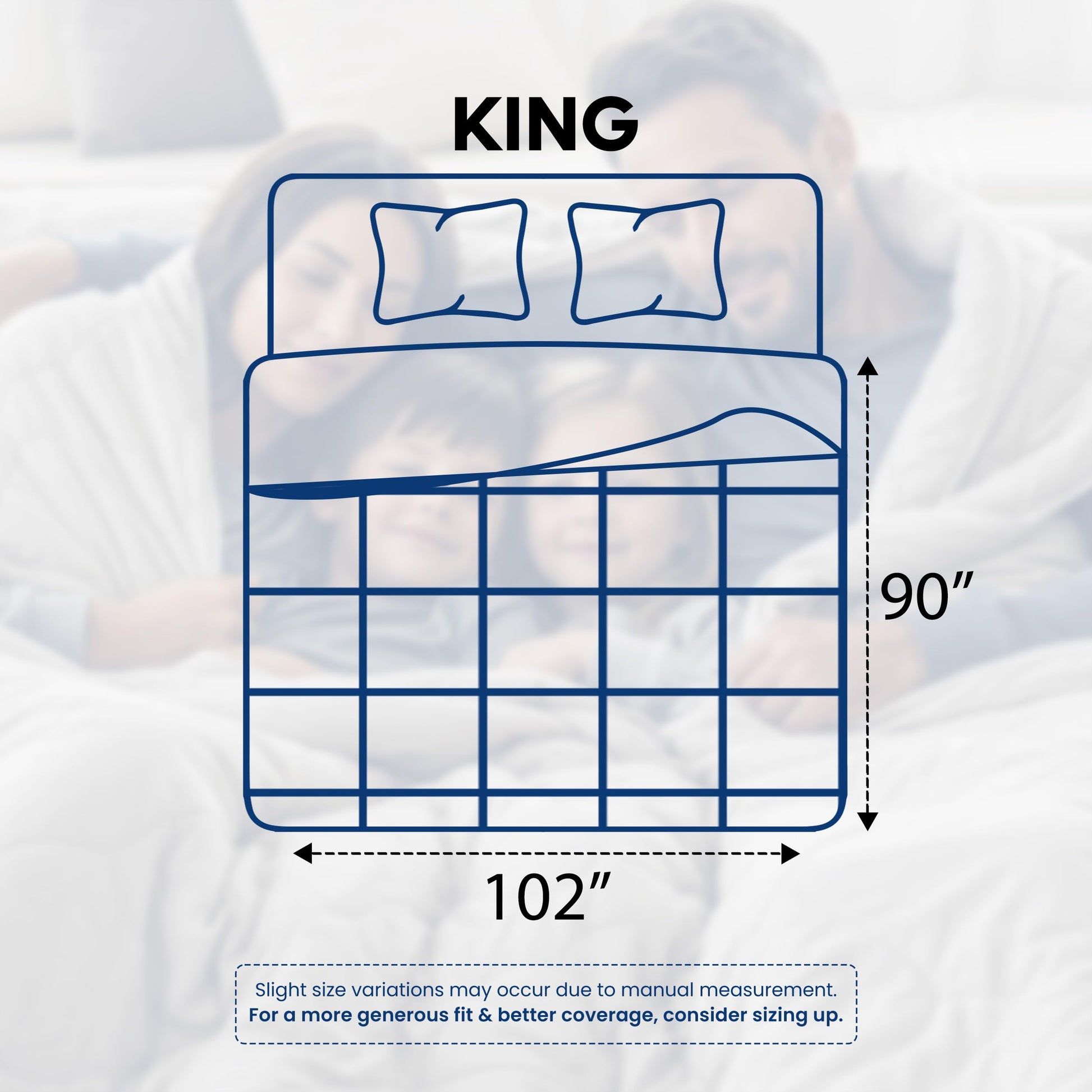 Utopia Bedding Comforters King Size, All Season Duvet Insert, Down Alternative Box Stitched Bed Comforter with Corner Tabs, Machine Washable (White)