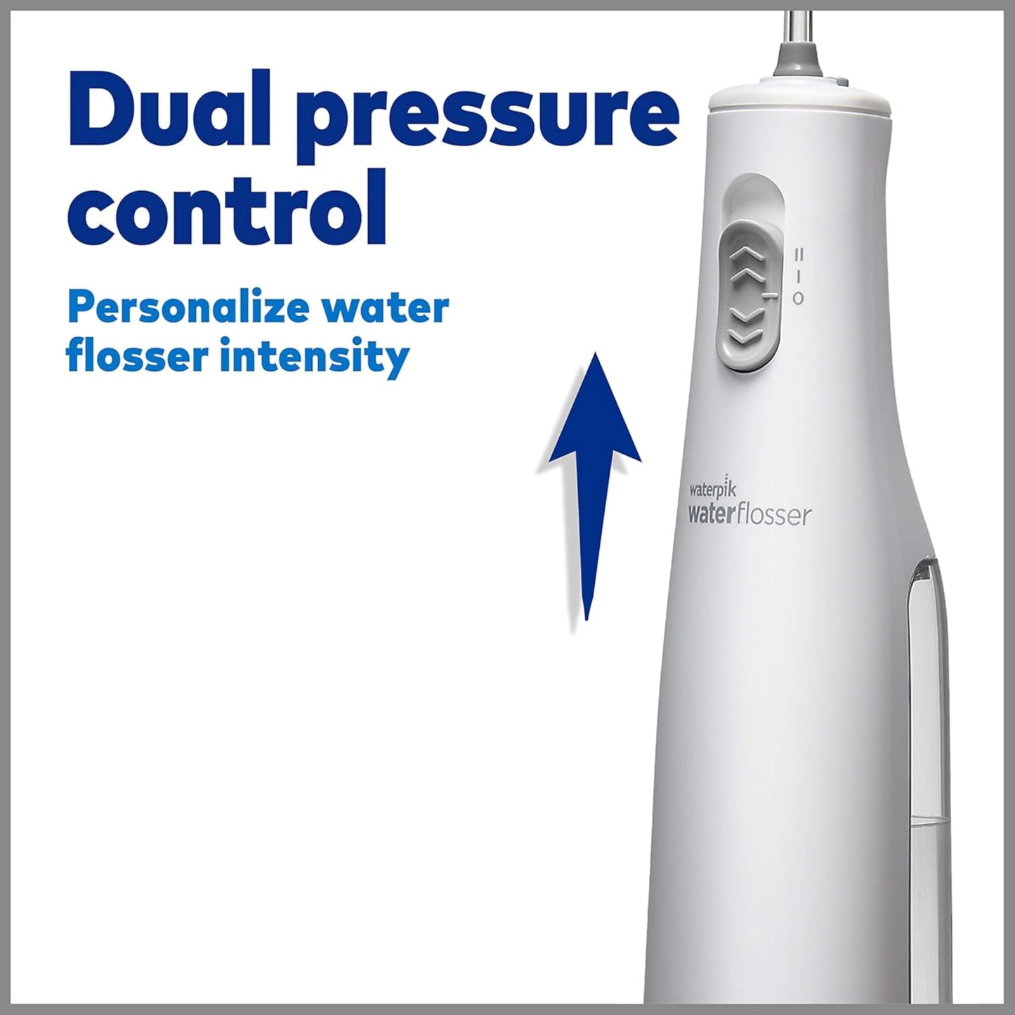 Waterpik Cordless Express Water Flosser, Battery Operated & Portable for Travel & Home, CDA Validated, Waterproof for Shower Use, White WF-02, Packaging May Vary Waterpik