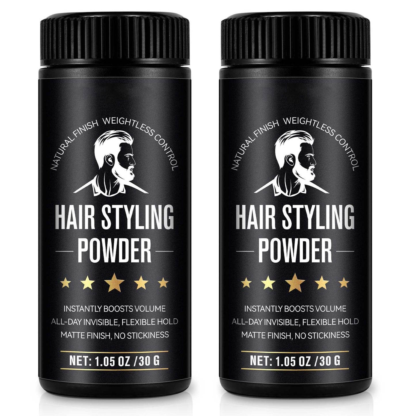 Hair Styling Powder, 2Pack Hair Texture Powder for Men and Women, Adds Volume and Texture, Alll Day Invisible, Flexible Hold, Long-lasting, Matte Finish, No Stickiness 2 x 30g - Available at All In One Marketplace Canada