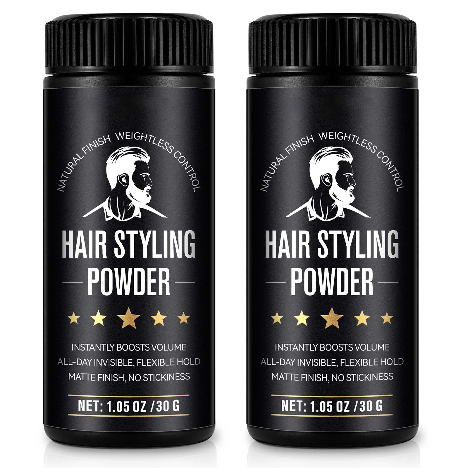 Hair Styling Powder, 2Pack Hair Texture Powder for Men and Women, Adds Volume and Texture, Alll Day Invisible, Flexible Hold, Long-lasting, Matte Finish, No Stickiness 2 x 30g - Available at All In One Marketplace Canada