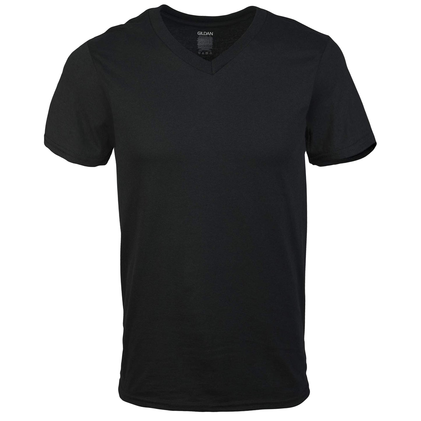Gildan Men's V-Neck T-Shirts, Multipack, Black (6-Pack), Medium 🍁 All In One Marketplace Canada