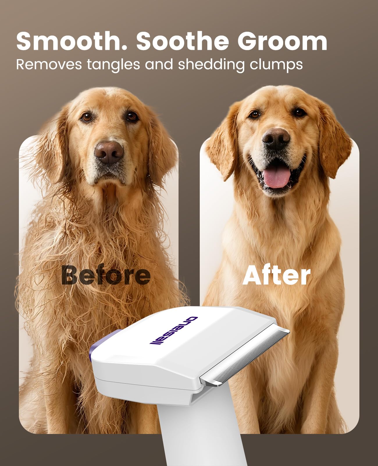 oneisall Dog Grooming Vacuum Kit: 15000Pa Shedding Brush with Grooming Tools, 3 Suction Low Noise, for Pet Thick and Undercoat, 1.5L Dust Cup, Dog Hair Vacuum, Home Cleaning, LM5 - Available at All In One Marketplace Canada