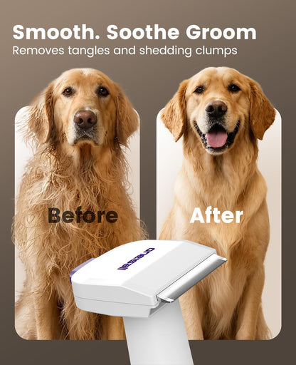 oneisall Dog Grooming Vacuum Kit: 15000Pa Shedding Brush with Grooming Tools, 3 Suction Low Noise, for Pet Thick and Undercoat, 1.5L Dust Cup, Dog Hair Vacuum, Home Cleaning, LM5 - Available at All In One Marketplace Canada