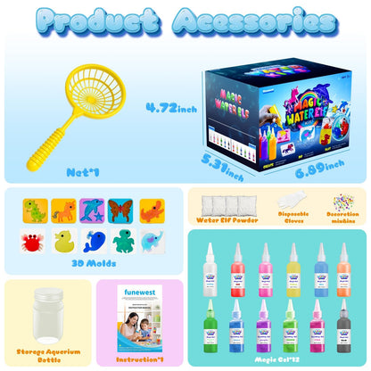 Funewest Magic Water Elf Toy Kit, DIY Aqua Fairy Water Gel Kit for Kid 🍁 All In One Marketplace Canada