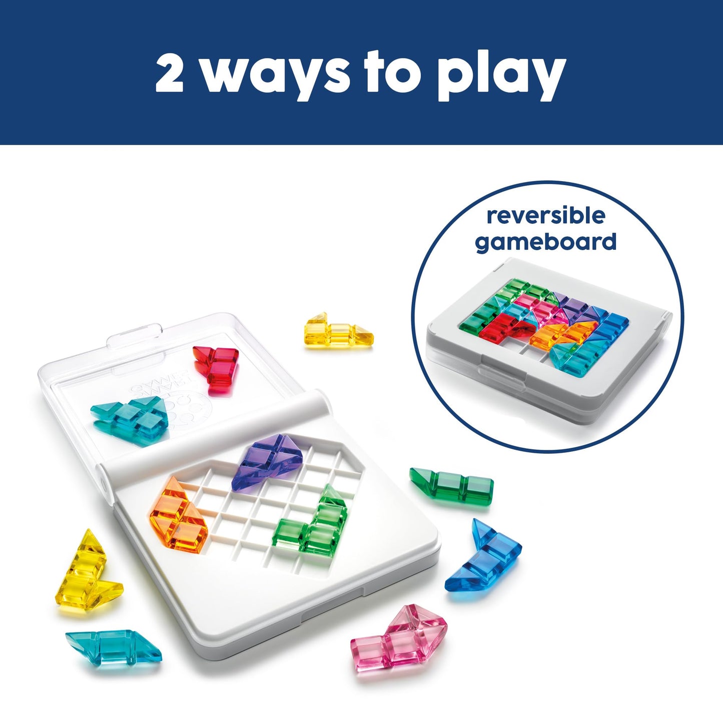 SmartGames - IQ Love - Travel Puzzle Game with 120 Challenges On 2 Sides - Educational Toys and Brain Game for Kids Ages 7 and Adults 🍁 All In One Marketplace Canada SmartGames