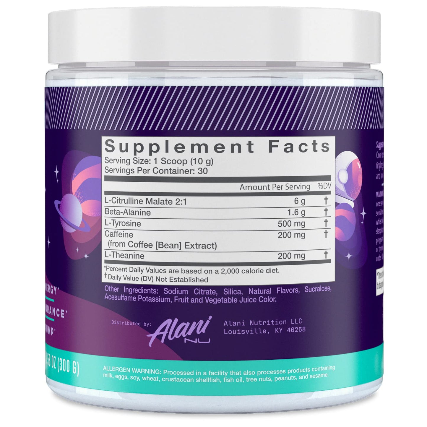 Alani Nu Pre-Workout Cosmic Stardust 30 Servings Alani Nu