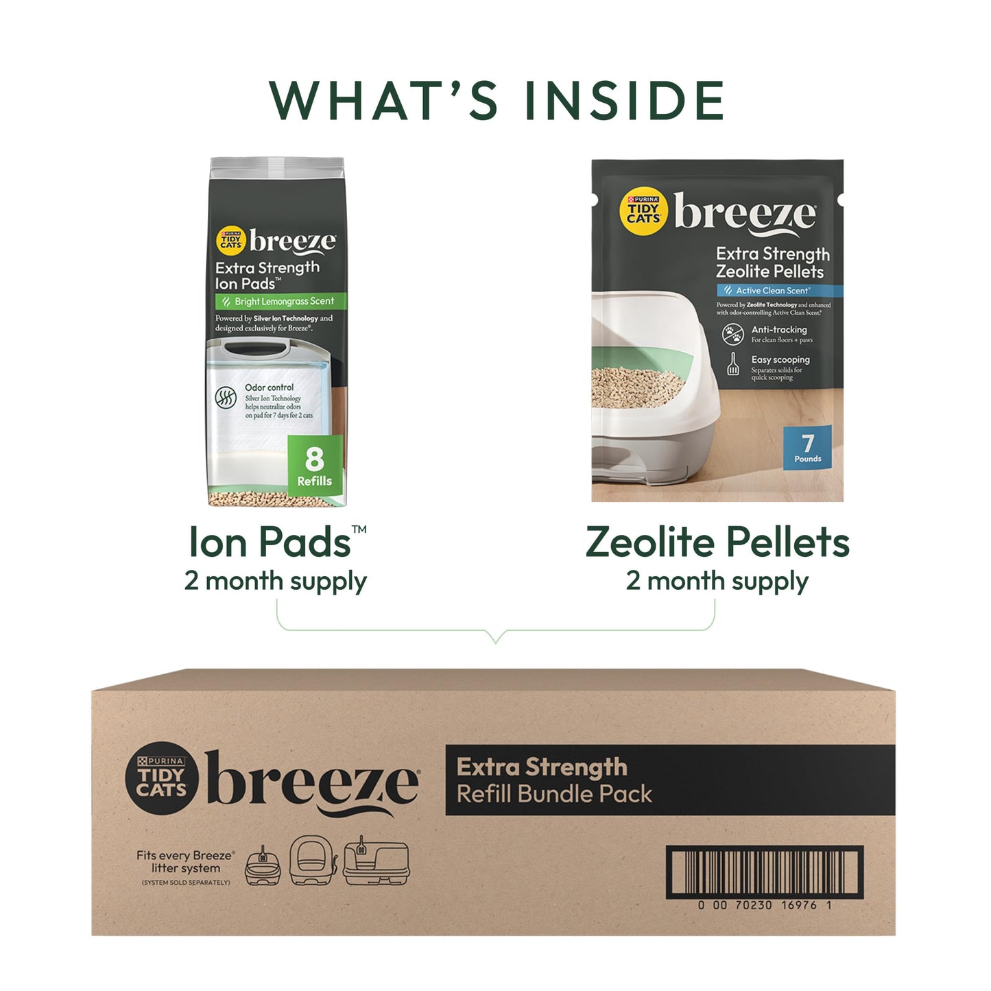 Purina Tidy Cats Breeze Cat Litter Extra Strength Refill Bundle Purina Tidy Cats