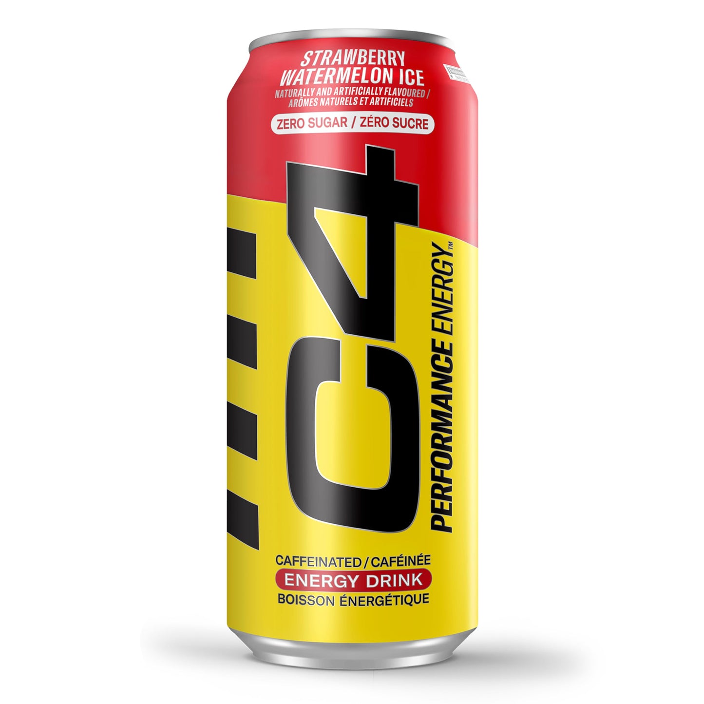 Cellucor C4 Performance Energy Drink, Strawberry Watermelon, Carbonated Sugar Free Drink with no Artificial Colours or Dyes, 473mL, 12 count