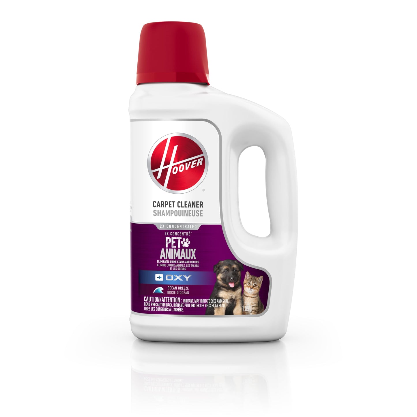 Hoover Oxy Pet Carpet Cleaner Solution, 50 oz., Ocean Breeze Scent, Deep Cleaning Carpet Shampoo Solution, Eliminates Urine Stains and Odors, Pair with Hoover Carpet Cleaner Machine, AH31955CA 🍁 All In One Marketplace Canada