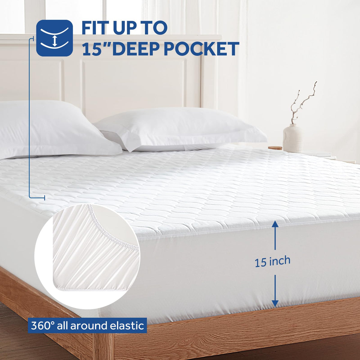 Sealy Heated Quilted Mattress Pad Electric Full Size, 15" Deep Pocket 🍁 All In One Marketplace Canada