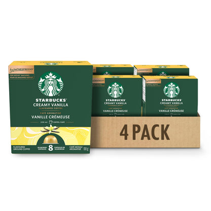 STARBUCKS Creamy Vanilla for NESPRESSO VERTUO, Coffee, 4 Boxes, 400 g Starbucks