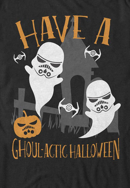 STAR WARS Licensed Goulactic Halloween Men's Tee, Black, Medium