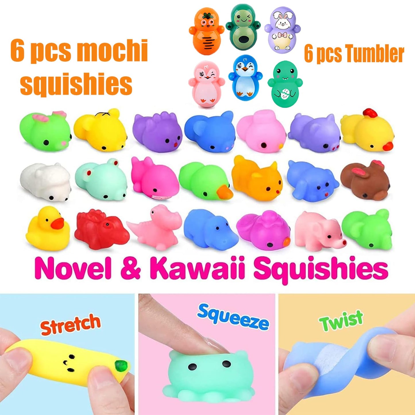 124 Pcs Party Favors for Kids, Goodie Bag Items, Loot Bag Fillers, Pinata Filler, Treasure Box Toys for kids Classroom Prizes, Treasure Chest, Easter Basket Egg Fillers Birthday Gifts