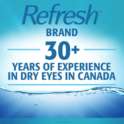 Refresh Advanced Omega-3 Lubricant Eye Drops – Preservative-Free, Natural Omega-3 Oil for Long-Lasting Dry Eye Relief – 30 Single-Use Containers (0.4ml Each) - Total 12 mL - Available at All In One Marketplace Canada