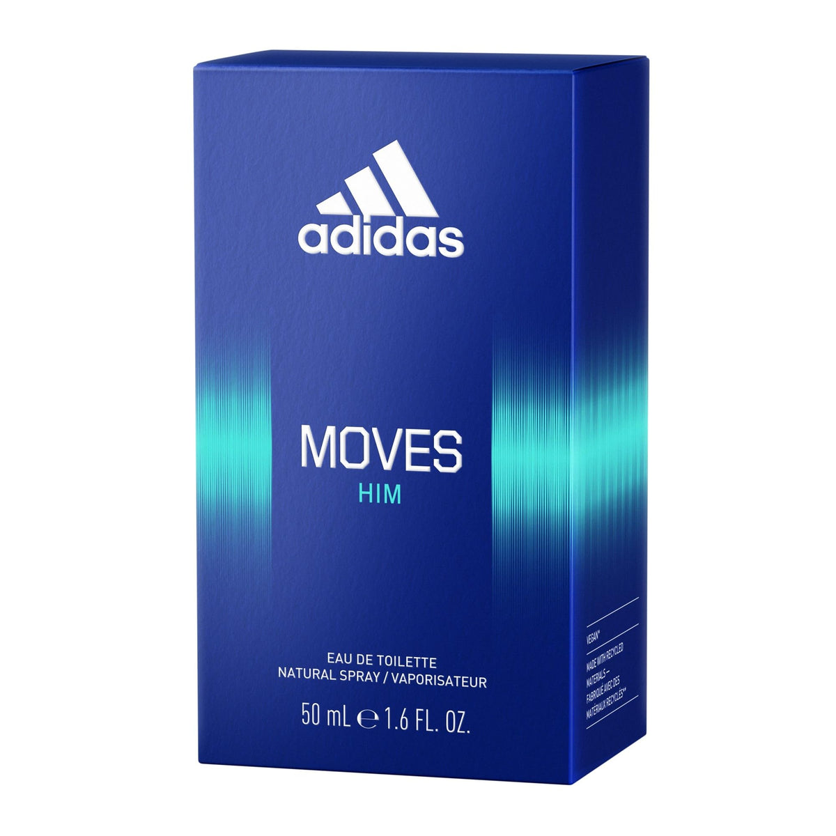 adidas Moves for Him Eau de Toilette for Men, Aromatic fragrance, Top notes: green apple, anise, Italian parsley, peppermint, mandarin, and black peppercorn,50ml 🍁 All In One Marketplace Canada