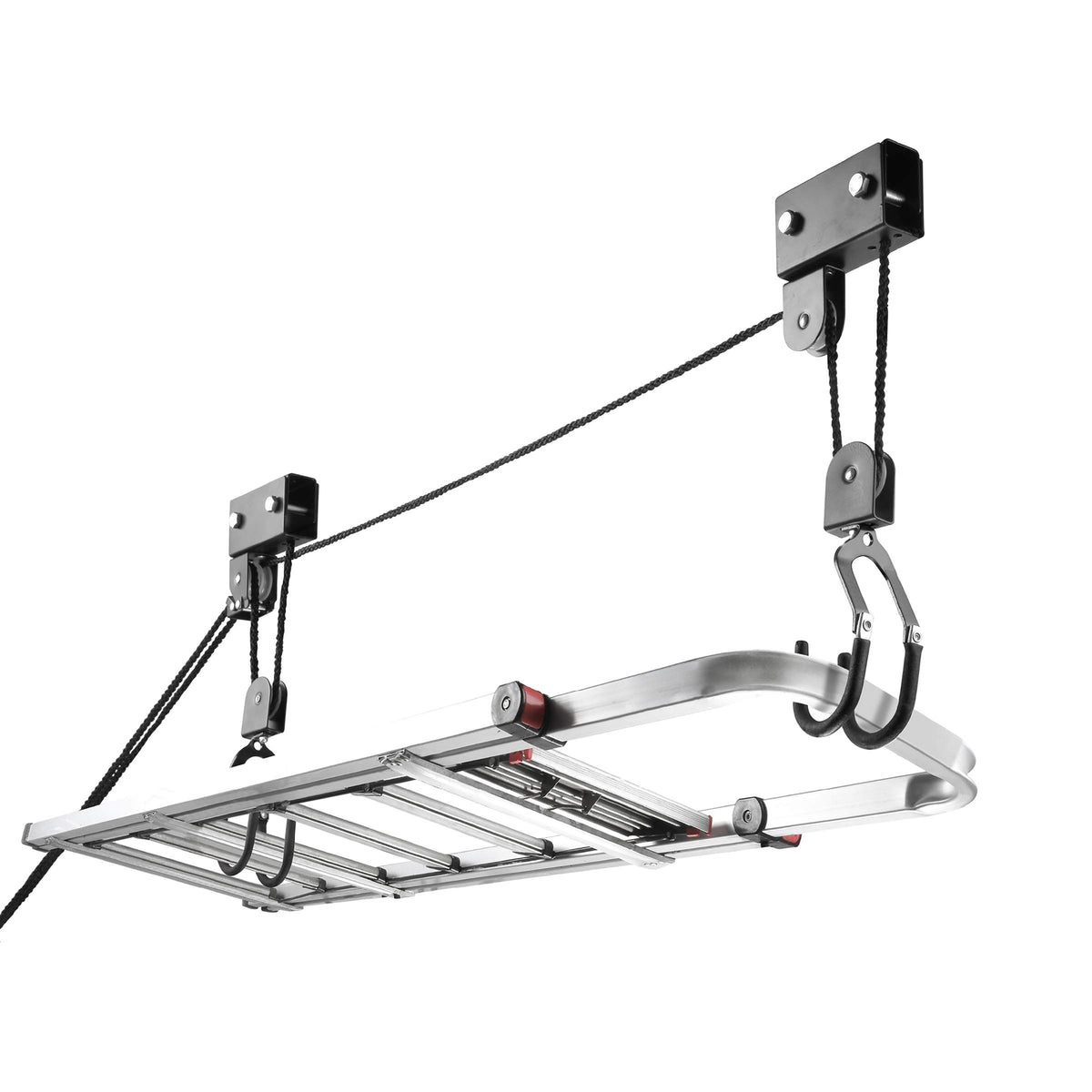 Kayak Hoist - Overhead Garage Storage - Pulley System with 125lb Capacity for Kayak, Canoe, Bicycle, or Ladder Storage by Bike Lane