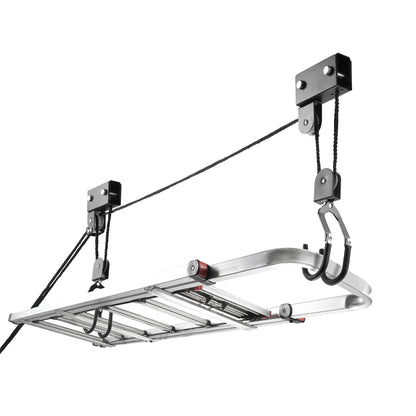 Kayak Hoist - Overhead Garage Storage - Pulley System with 125lb Capacity for Kayak, Canoe, Bicycle, or Ladder Storage by Bike Lane