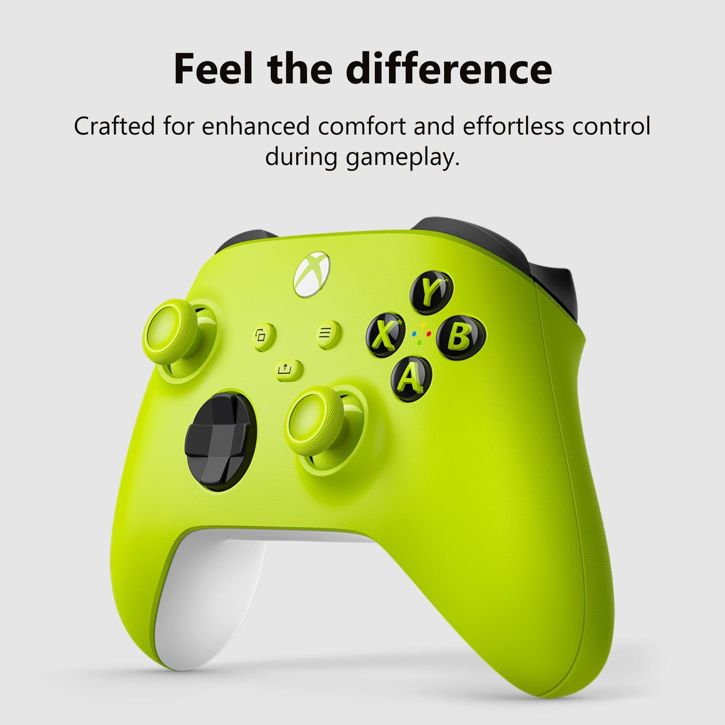 XBOX Core Wireless Gaming Controller – Electric Volt – XBOX Series X|S, XBOX One, Windows PC, Android, and iOS - Electric Volt Controller Edition