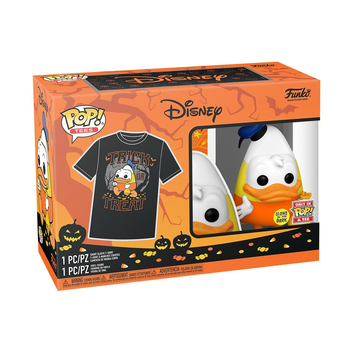 Funko Pop! & Tee : Disney - Donald Duck d'Halloween - XS
