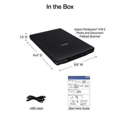 Epson Perfection V19 II Flatbed Photo Scanner 4800 dpi Optical Resolution Epson