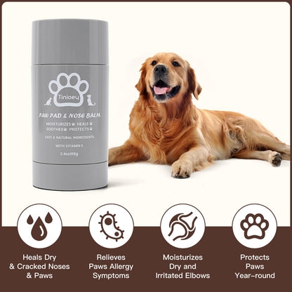 Dog Paw Balm Stick(2.4oz) | Natural Paw Protection for Dogs | Dog Essentials for Dog Winter Dry Cracked Dog Paw & Nose | Dog Gift Accessories for Pets | Dog Stuff with Shea Butter & Beewax 🍁 All In One Marketplace Canada
