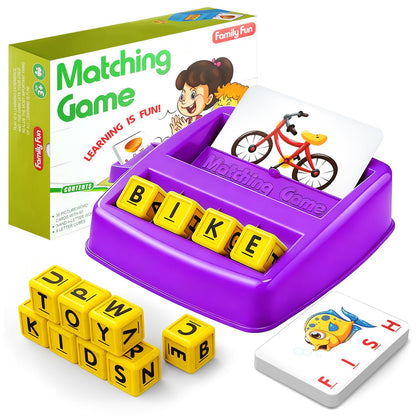 HahaGift Toddler Girl Toys Age 3 4 5 6 7，Matching Letter Game Preschool Learning Educational Toys for Kids 3-8 Year Old Boys Girls, Best Christmas Birthday Toy Gift for 3 4 5 Years Old Kindergartener 🍁 All In One Marketplace Canada