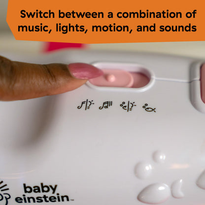Baby Einstein Sea Dreams Soother Musical Crib Toy and Sound Machine, Pink, Newborn and up