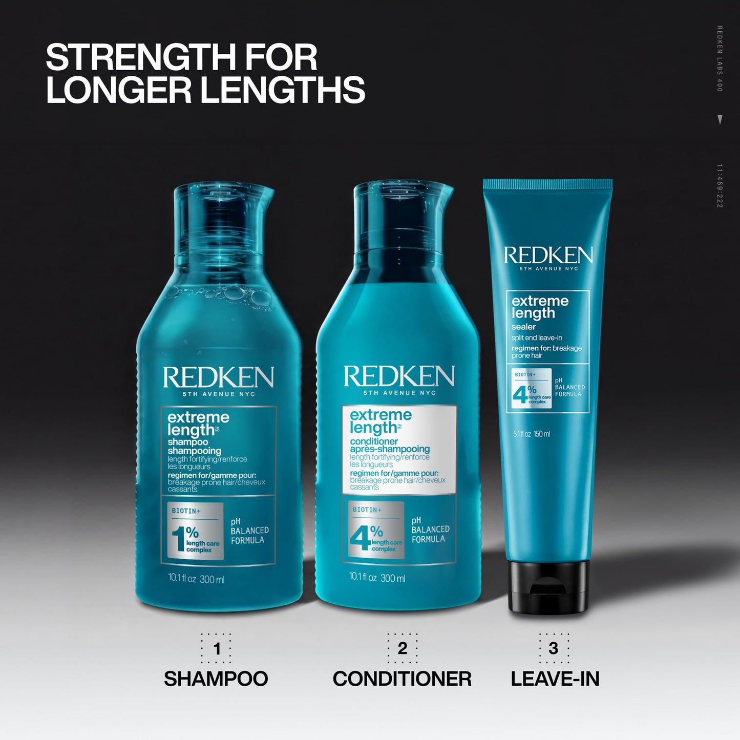 Redken Biotin Shampoo, Extreme Length Lightweight Shampoo, For Strenghtening Damaged Hair, Strengthens Hair, For All Hair Types - Available at All In One Marketplace Canada