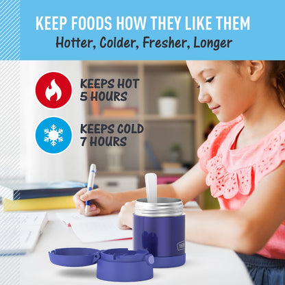 THERMOS FUNTAINER Kids Food Jar with Spoon, 10oz, Purple 🍁 All In One Marketplace Canada