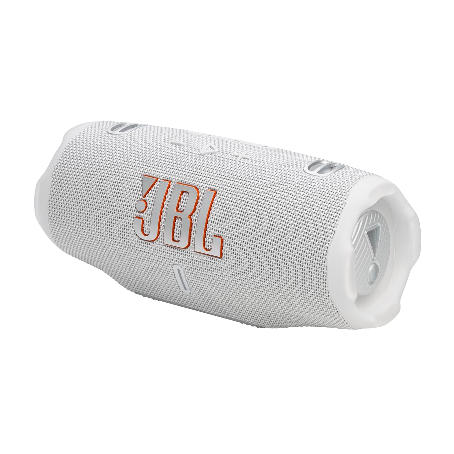 JBL Charge 6 - Portable Waterproof & Drop-Proof Bluetooth Speaker, Bold Pro Sound with AI Sound Boost, 28Hrs of Playtime, Built-in powerbank & Comes with a Sturdy/Removable Carrying Strap (White)