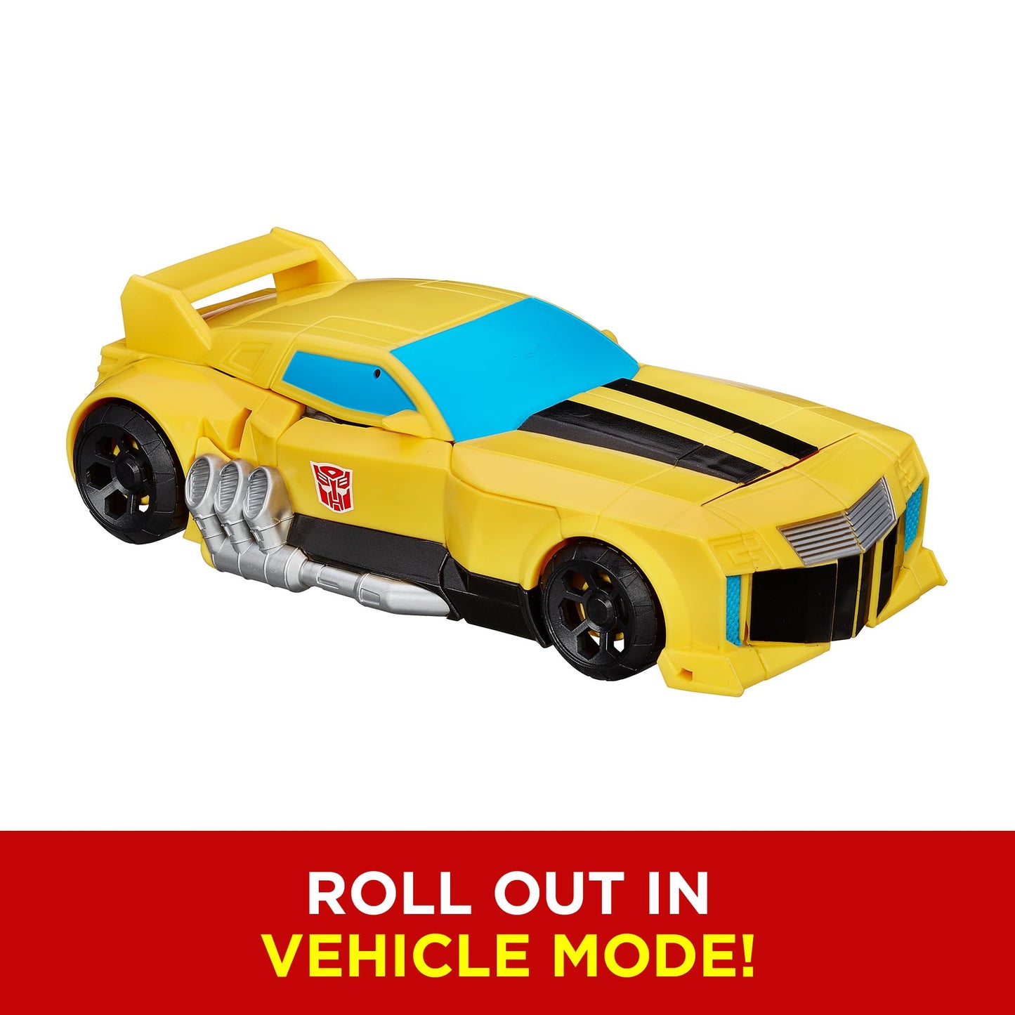 Transformers Toys Heroic Bumblebee Action Figure - Timeless Large-Scale Figure, Changes into Yellow Toy Car - Toys for Kids 6 and Up, 11-inch (Amazon Exclusive) Transformers