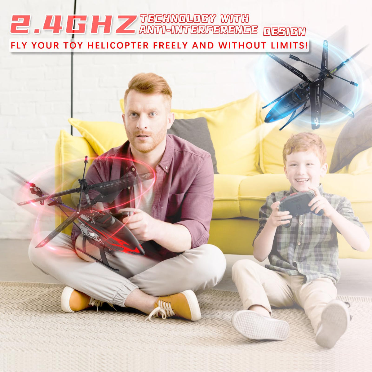 Remote Control Helicopter for Kids with 30-Minute Flight Time, LED Light Effects, Altitude Hold, One-Key Takeoff/Landing, for Boys and Girls Ages 6+, Perfect Christmas and Birthday Gifts 🍁 All In One Marketplace Canada
