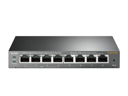 TP-Link 8–Port Gigabit PoE Switch, 4 PoE+ Ports @64W, Easy Smart (TL-SG108PE)