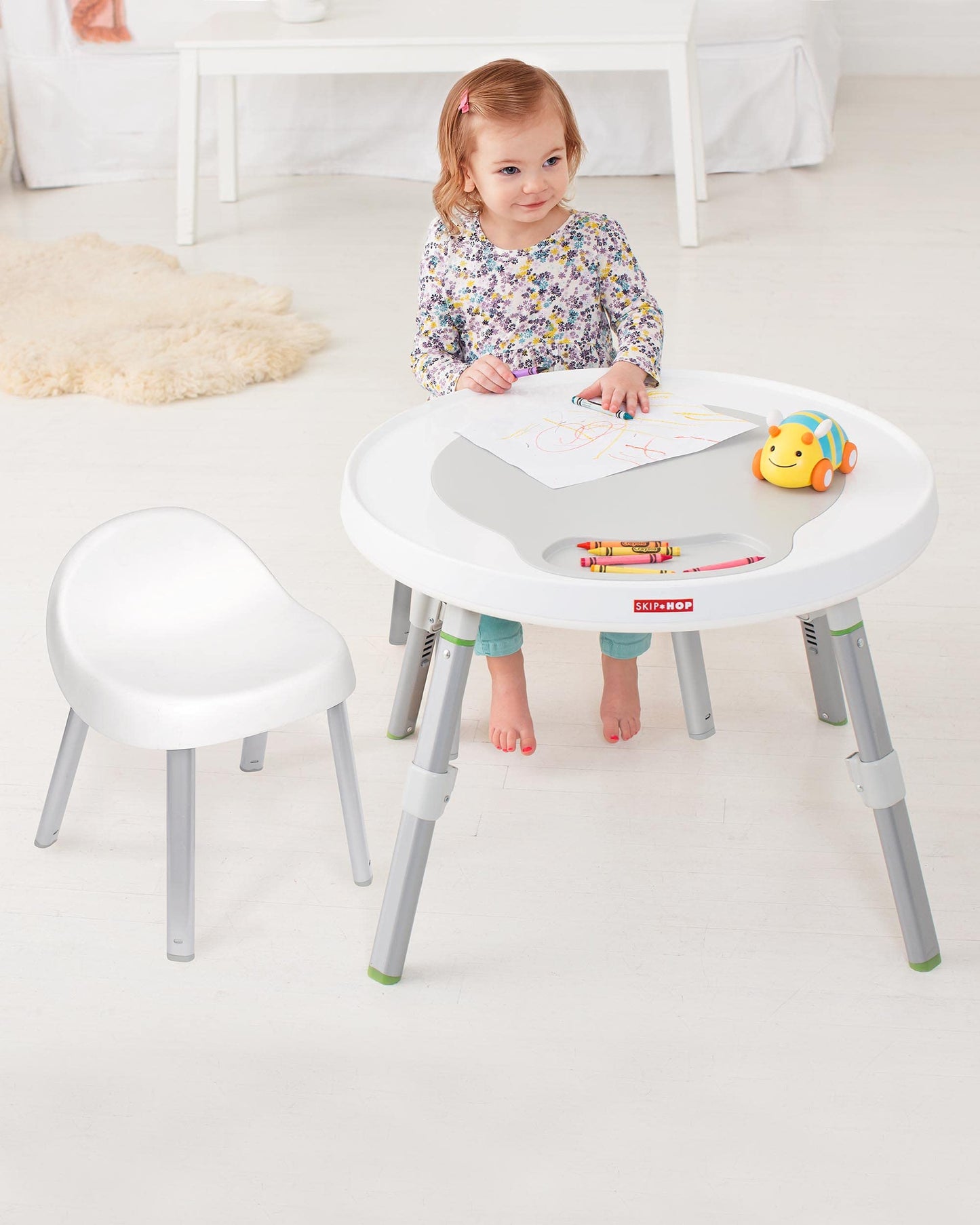 Skip Hop Toddler's Activity Chairs, Set of 2, Metal, White Skip Hop
